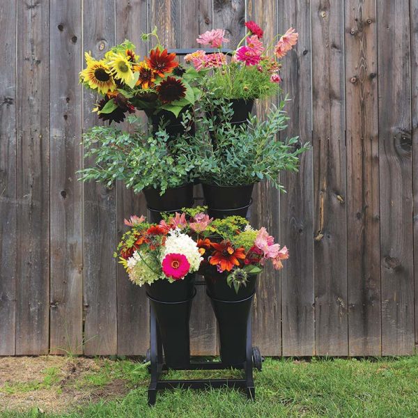 Cut Flower Display 6 Bucket Stand Supply